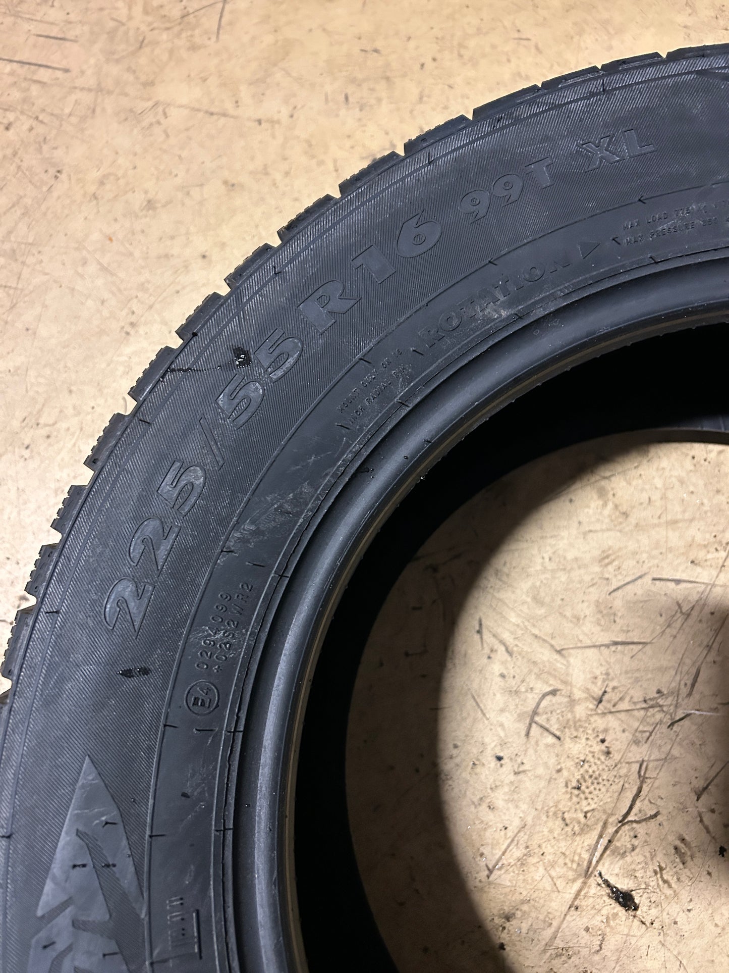 NOS NOKIAN NORDMAN 7 STUDDED BSW P 225 55 16 99T XL WINTER TIRE TS32296