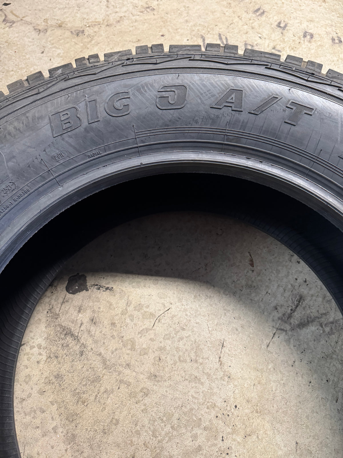 NOS BIG FOOT BIG O A/T BSW LT 275 65 20 126/123S 10PLY ALL TERRAIN TIRE 000000000001130760