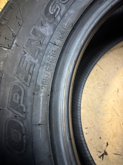 TOYO OPEN COUNTRY A/T III BSW P 255 65 16 109T SL ALL TERRAIN TIRE 356150
