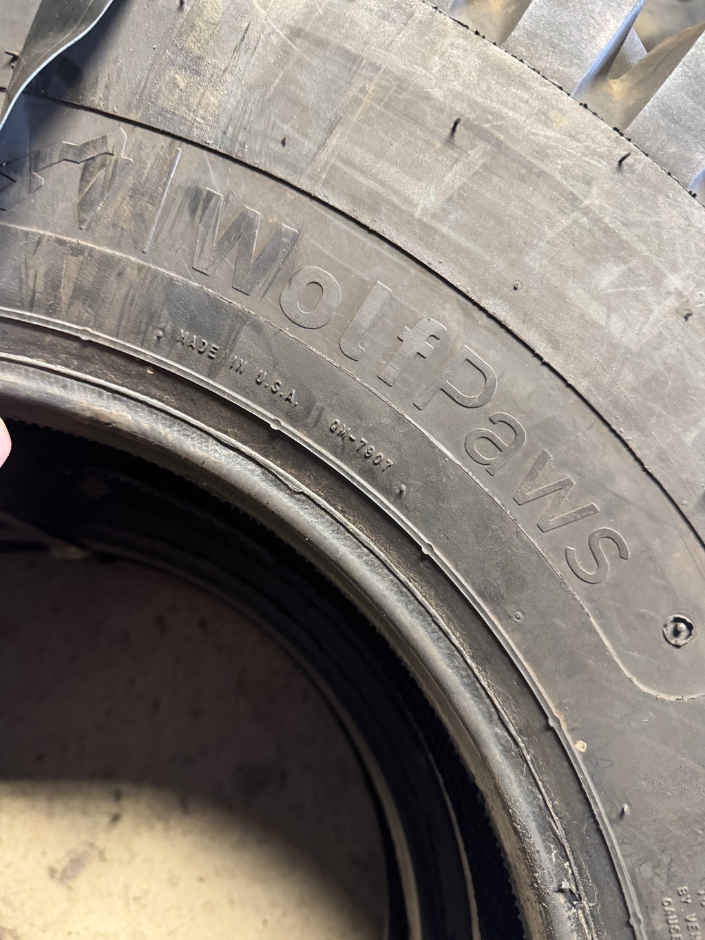 2 NOS SNOW WOLF WOLF PAW STUDDED BSW 7.5 16 10PLY WINTER SKID STEER TIRE DWPFN