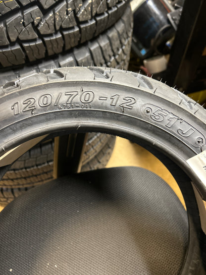 KENDA K761 BSW 120 70 12 51J STREET TIRE 047611286B1