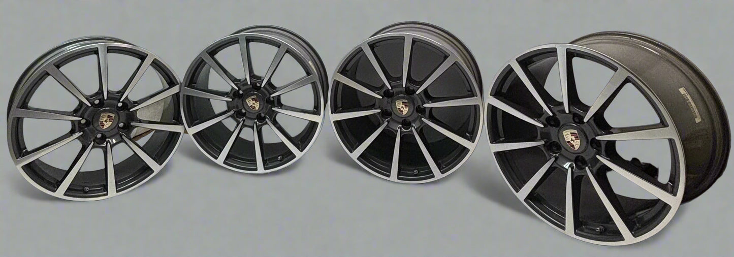 GENUINE PORSCHE 911 RAD CARRERA CLASSIC II 20X11 20X8.5 STAGGERED SET WHEELS