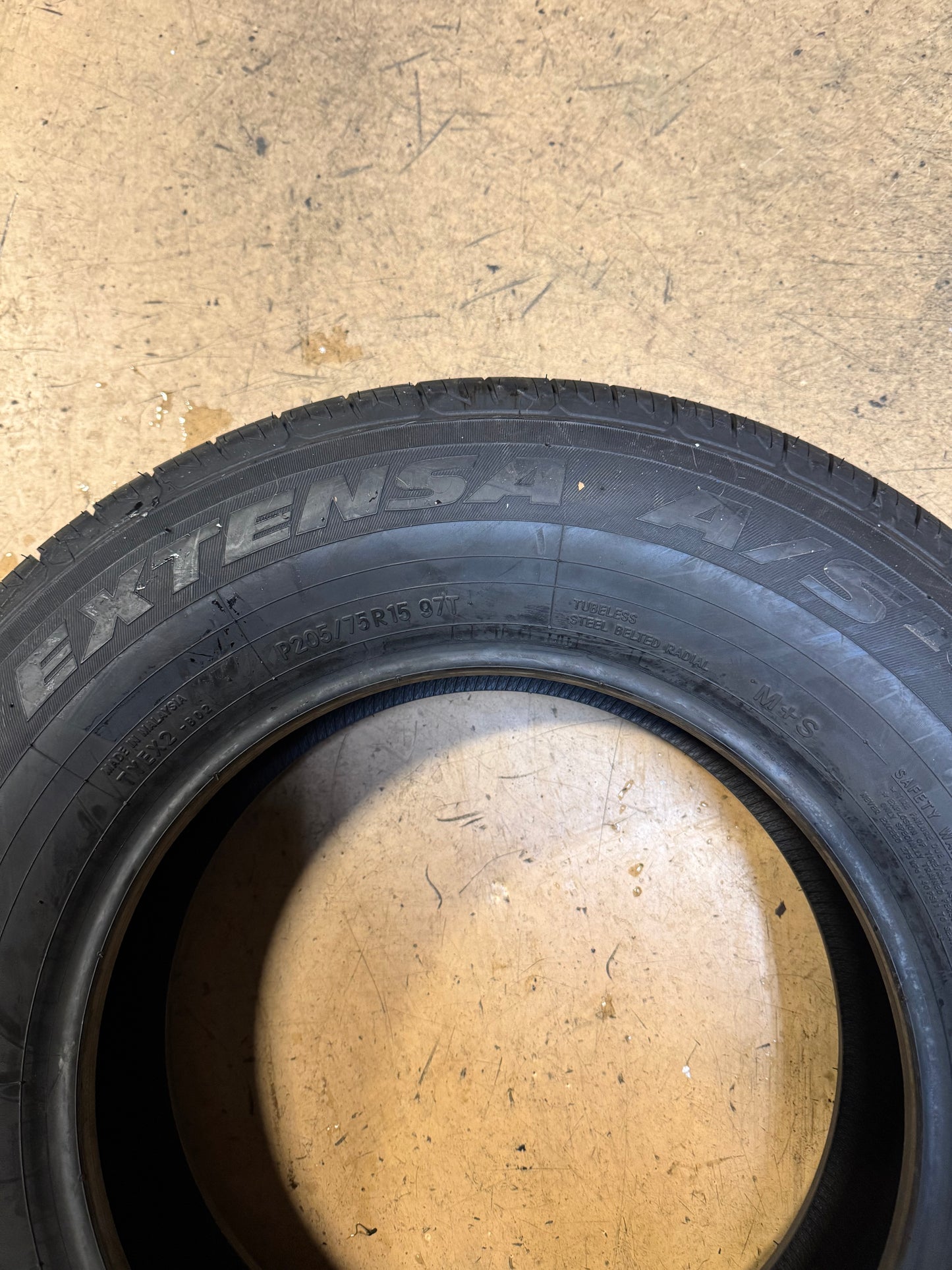 TOYO EXTENSA A/S II BSW P 205 75 15 97T ALL SEASON TIRE 147870