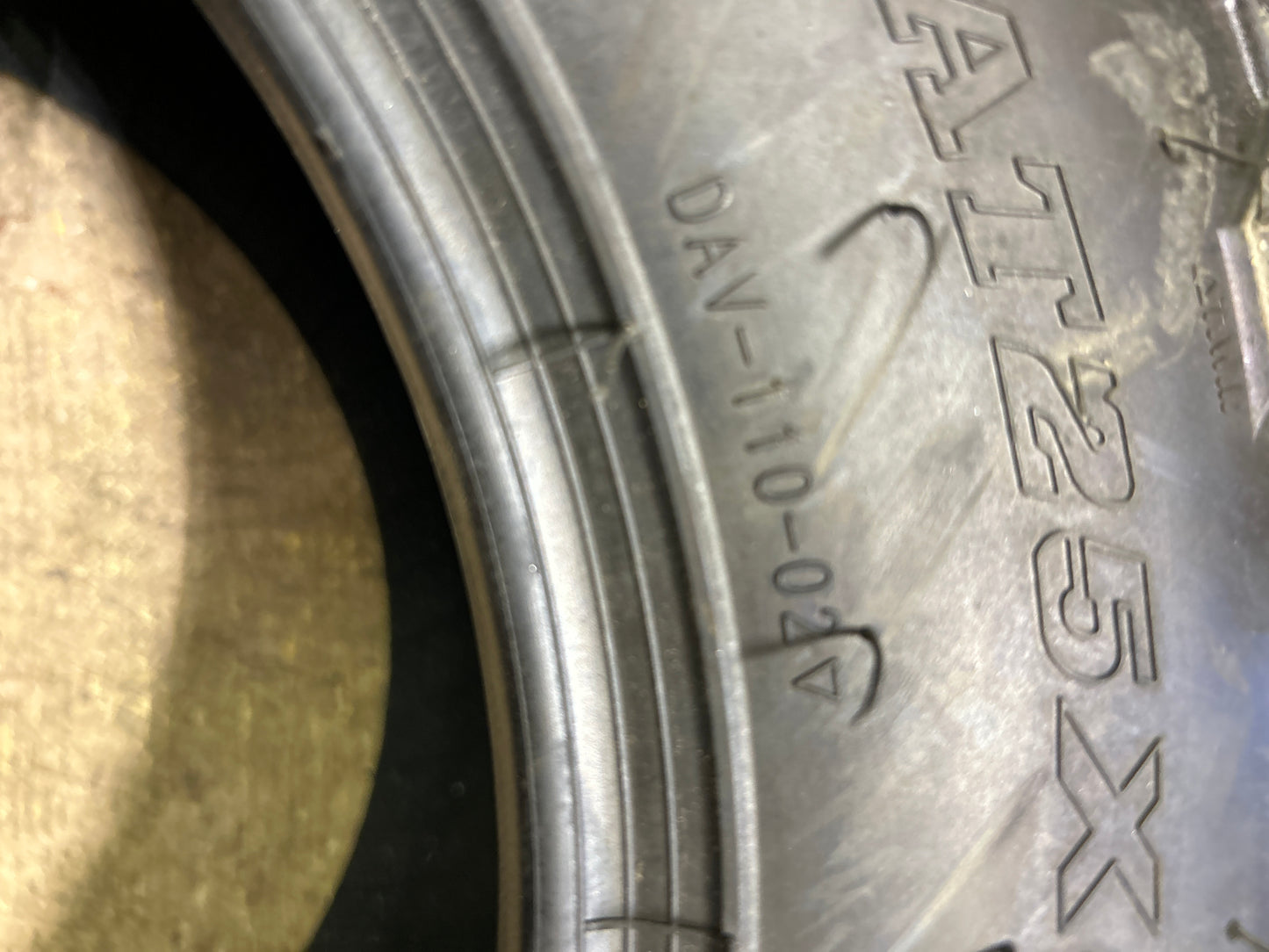 DUHOW DAV110 BSW  AT 25 8 12 43F 6PLY ATV/UTV TIRE