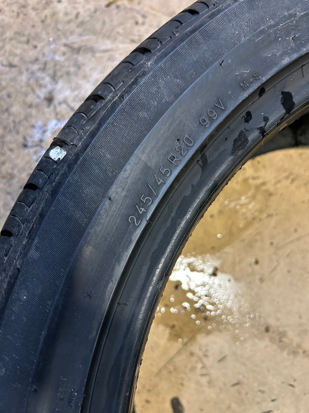 UNIROYAL TIGER PAW TOURING A/S BSW P 245 45 20 99V ALL SEASON TIRE 21117