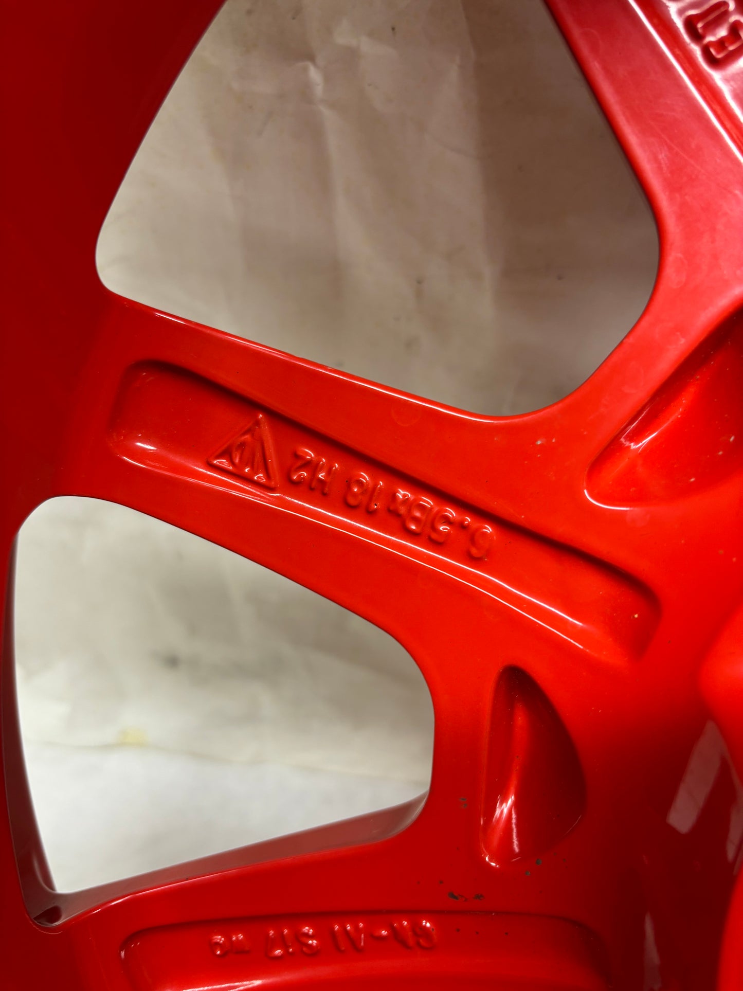 PORSCHE CAYENNE 11-18 SPARE WHEEL 18X6.5 ET28 5X130 TIRE 195/75R18 106P RED 7P0 601 027 A