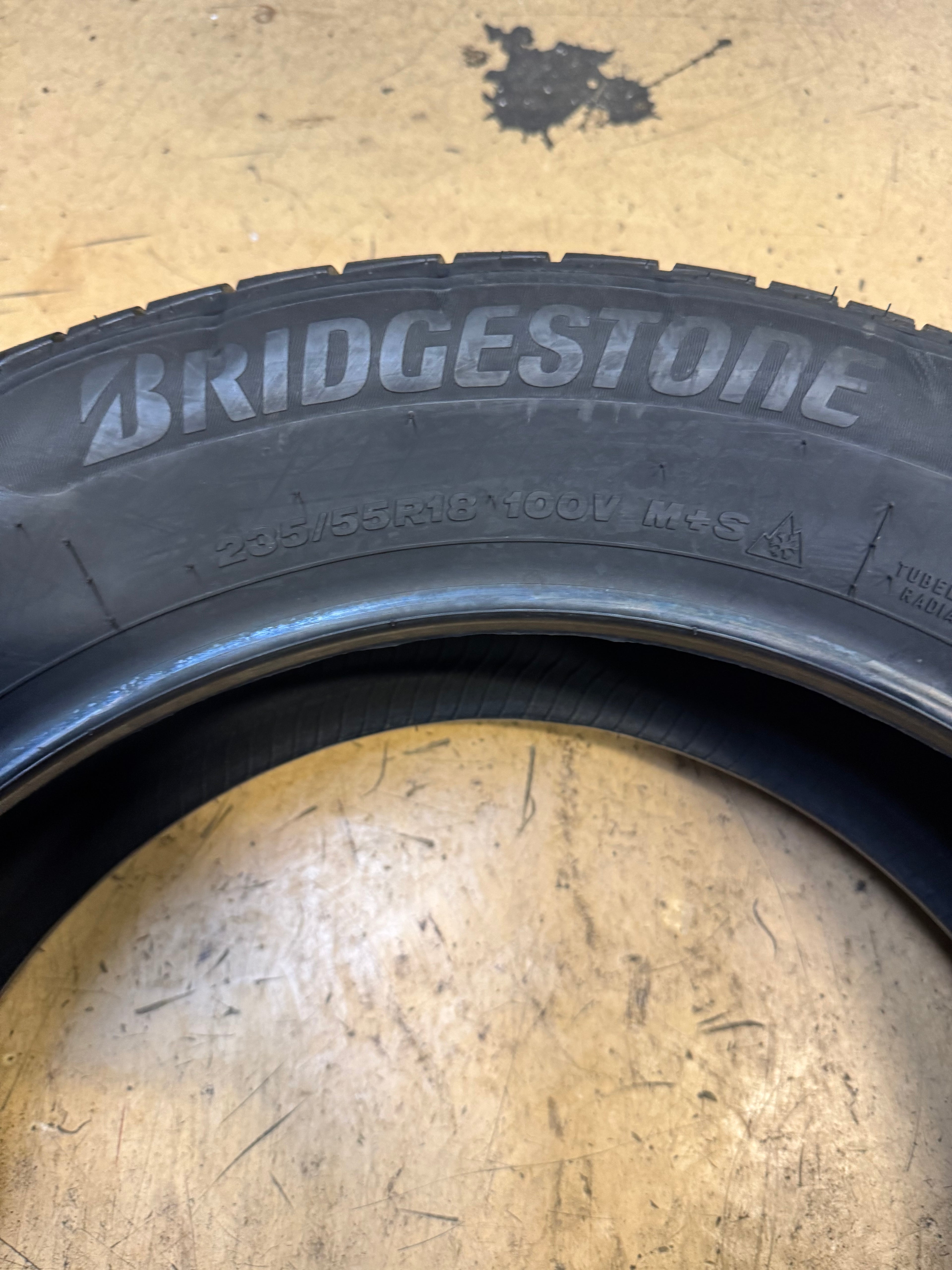 BRIDGESTONE WEATHERPEAK BSW P 235 55 18 100V ALL WEATHER TIRE 009666