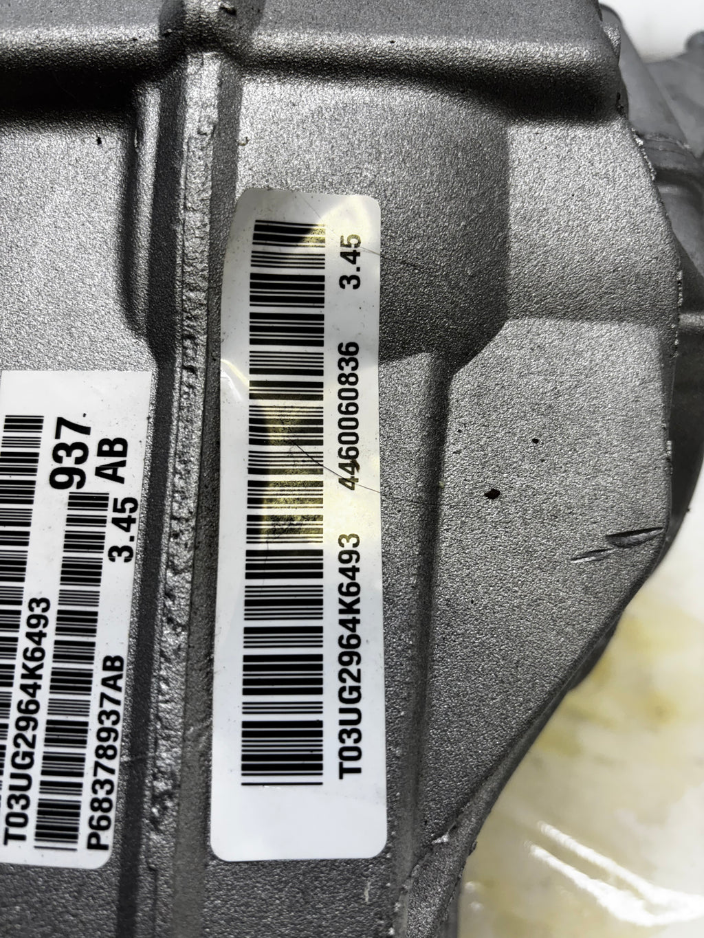 GENUINE MOPAR REAR AXLE DIFFERENTIAL 2014-2024 JEEP 68378937AB