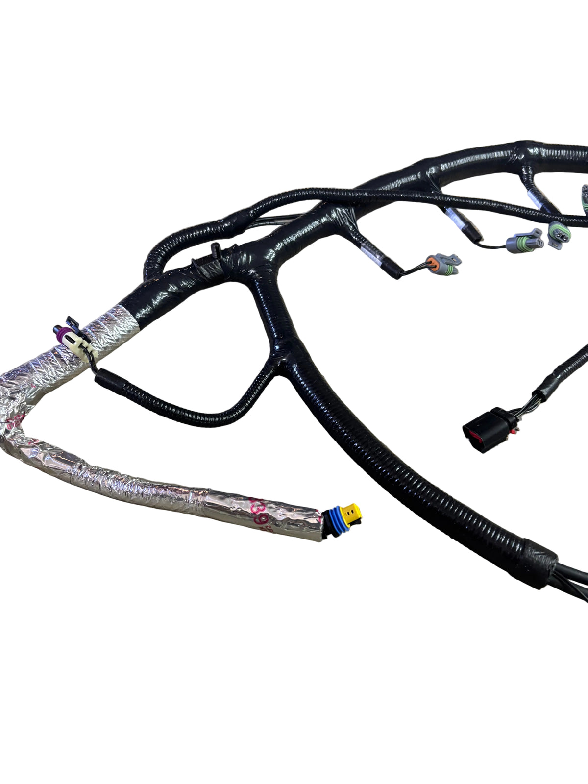 HEAVY DUTY WIRING HARNESS W/ MULTI-PIN CONNECTORS & HEAT SHIELDING