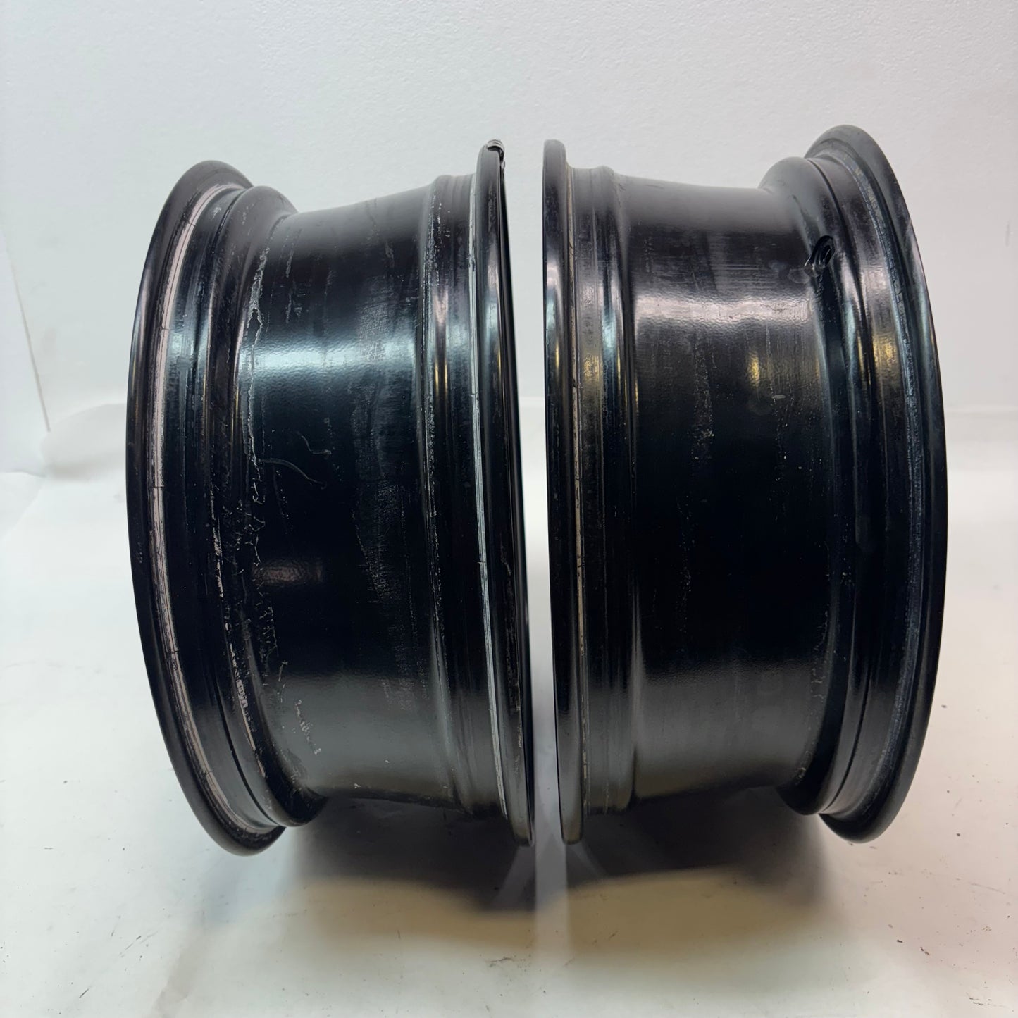 4 USED PORSCHE STAGGERED WHEEL SET F-17X6.5 ET 55 R- 17X12 ET 50 98736212601 98736212206
