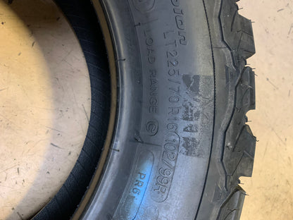 NOS BFGOODRICH ALL TERRAIN A/T KO2 BSW LT 225 70 16 102/99R 6PLY TIRE 94668