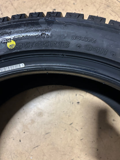 2 BRIDGESTONE BLIZZAK WS90 BSW P 235 45 18 94H WINTER TIRE 001152