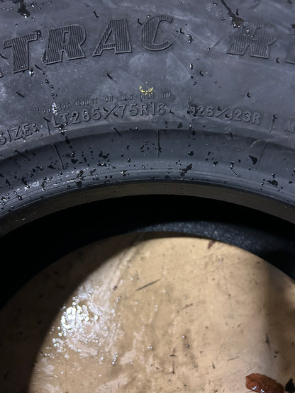 GOODYEAR WRANGLER DURATRAC RT LT 285 75 16 126/123R 10PLY RUGGED TIRE 176585991