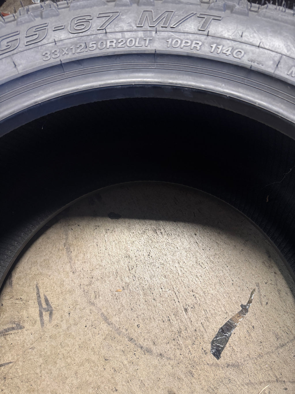NOS GOODTRIP GS-67 M/T BSW LT 33 12.5 20 114Q 10PLY MUD TERRAIN TIRE LEJB9MB