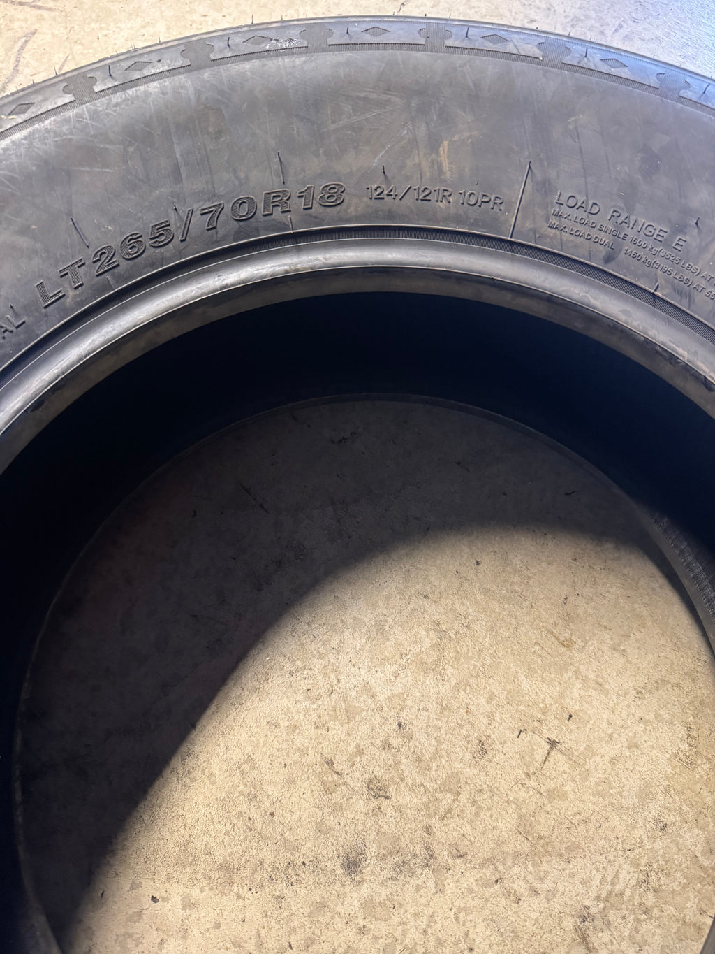 TRAIL GUIDE ALL TERRAIN BSW LT 265 70 18 124/121R 10PLY TIRE TGT30