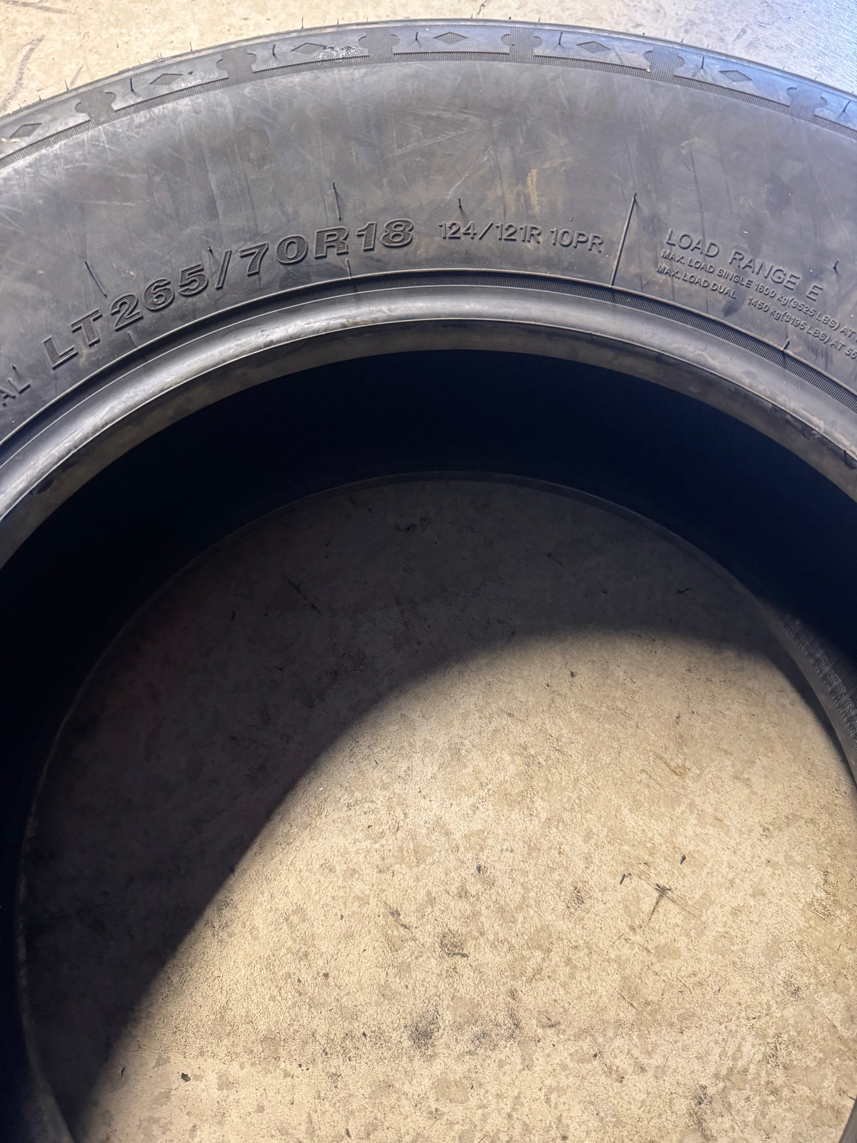 TRAIL GUIDE ALL TERRAIN BSW LT 265 70 18 124/121R 10PLY TIRE TGT30