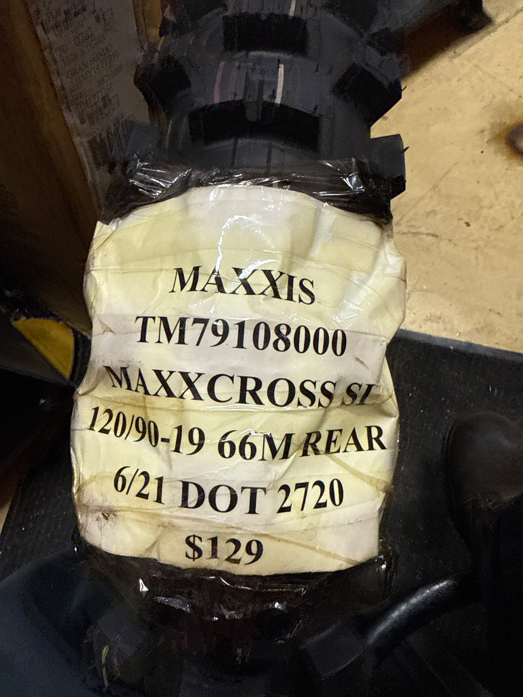 MAXXIS MAXX CROSS SI BSW 120 90 19 66M REAR DIRT BIKE TIRE 8708066