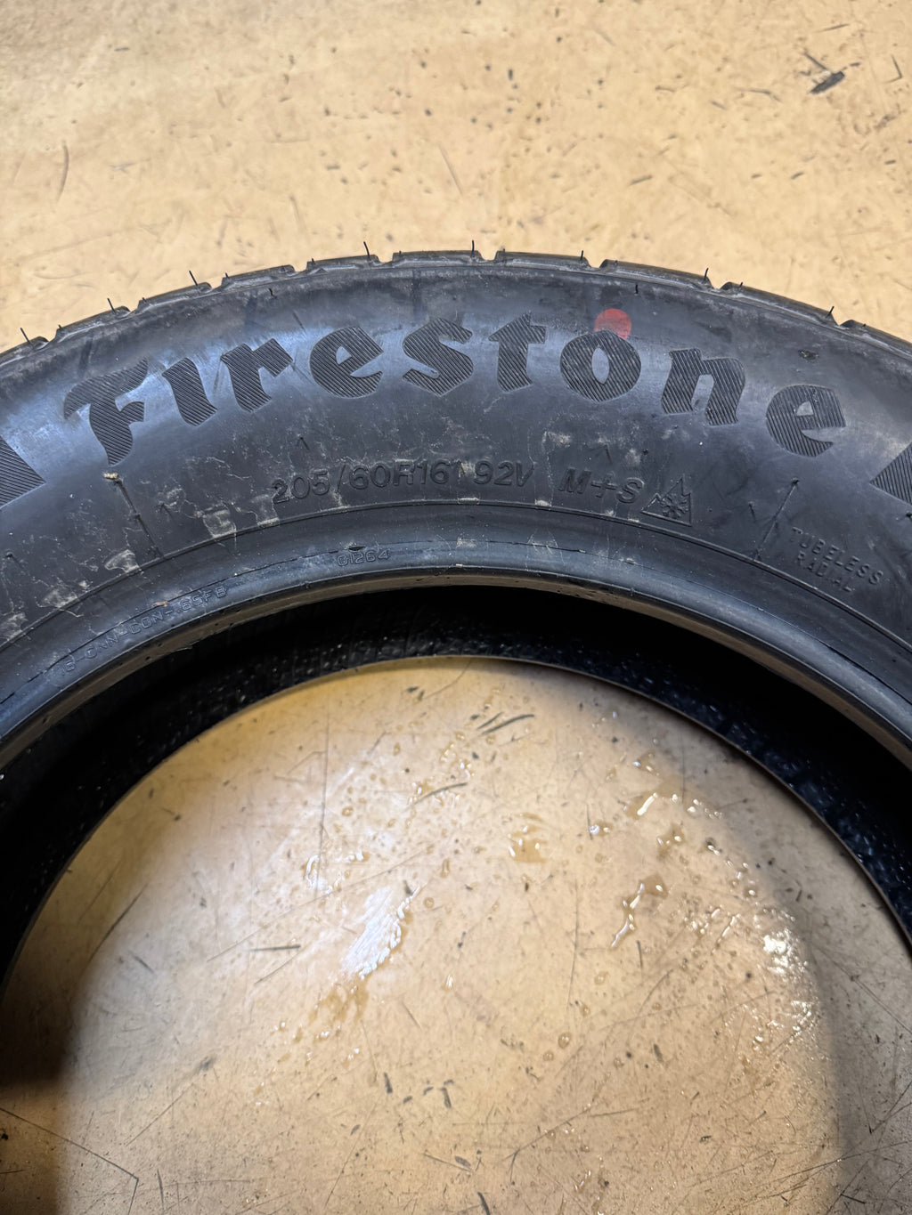 NOS FIRESTONE WEATHERGRIP BSW P  205 60 16 92V ALL WEATHER TIRE 011567