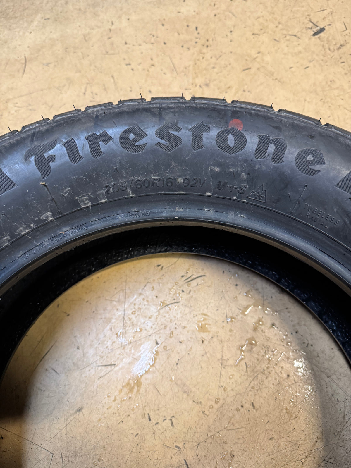 NOS FIRESTONE WEATHERGRIP BSW P  205 60 16 92V ALL WEATHER TIRE 011567