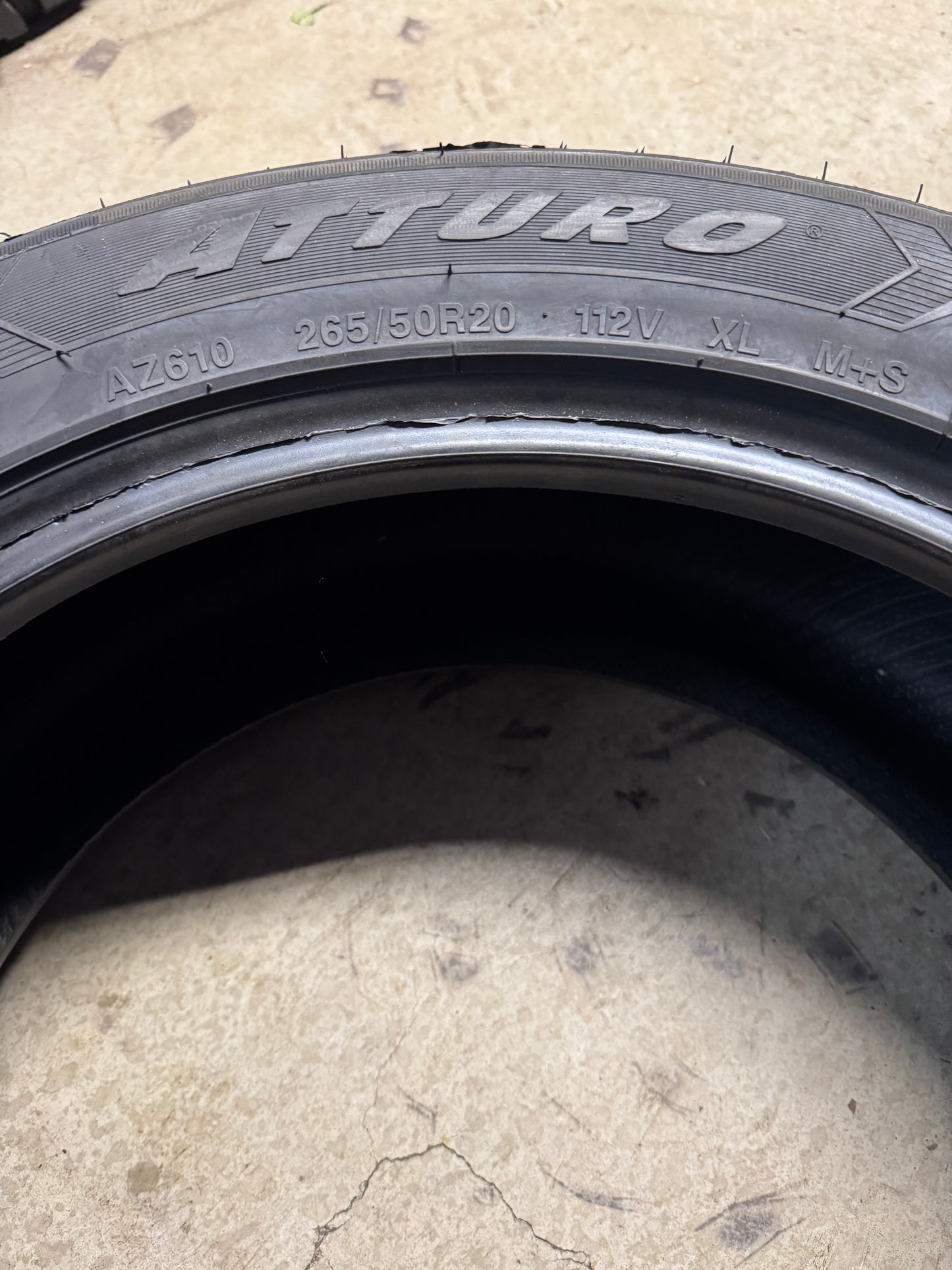 ATTURO AZ610 BSW P 265 50 20 112V XL ALL SEASON TIRE 53020