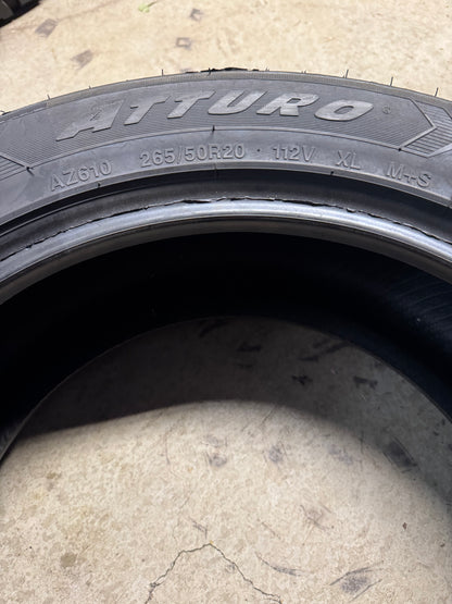 ATTURO AZ610 BSW P 265 50 20 112V XL ALL SEASON TIRE 53020