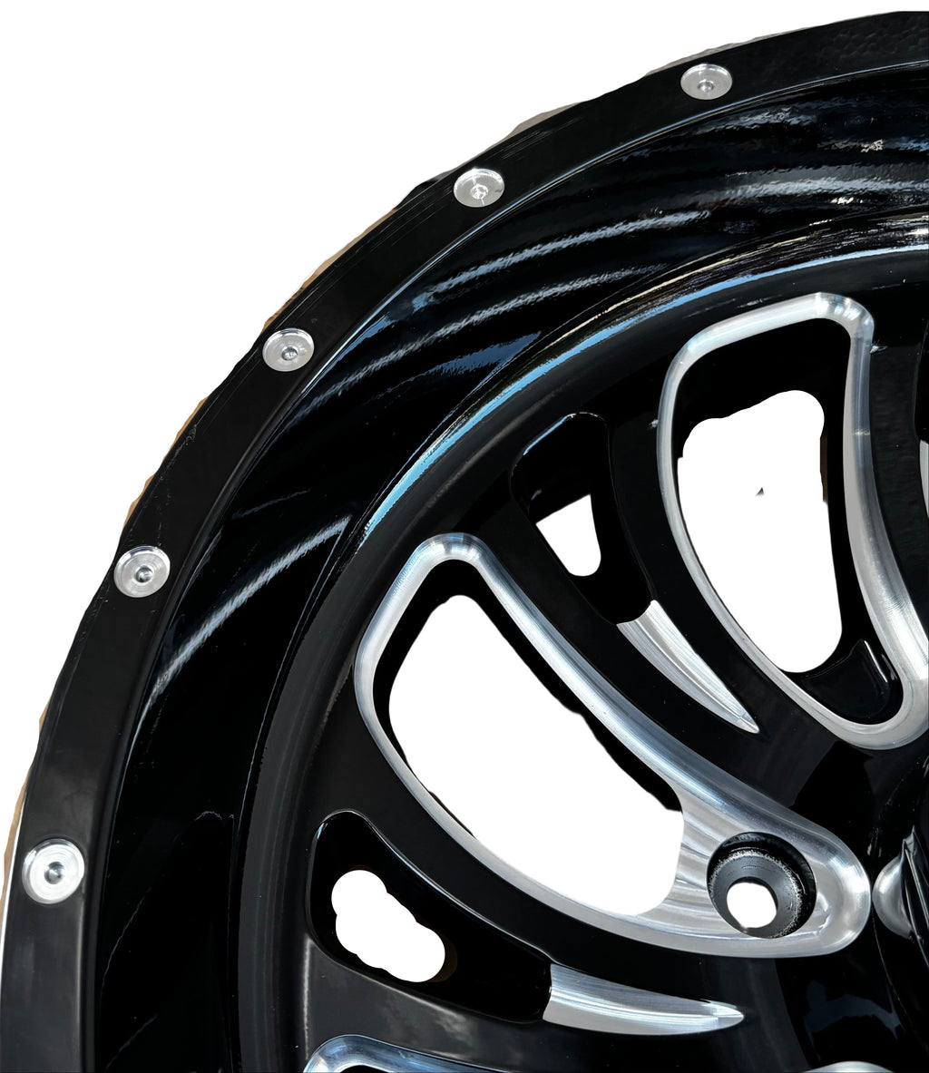 FUEL D641 KOMPRESSOR UTV 18X7 4X156 +13MM BLACK/MILLED WHEEL D6411870A544