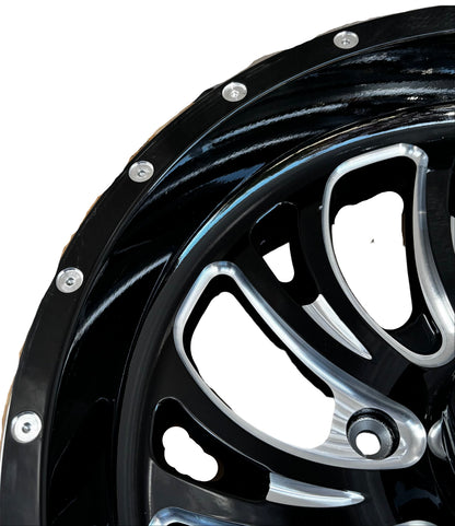FUEL D641 KOMPRESSOR UTV 18X7 4X156 +13MM BLACK/MILLED WHEEL D6411870A544