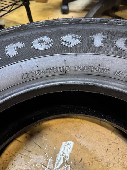 FIRESTONE TRANSFORCE AT2 BSW LT 265 75 16 123/120R 10PLY ALL SEASON TIRE 000182