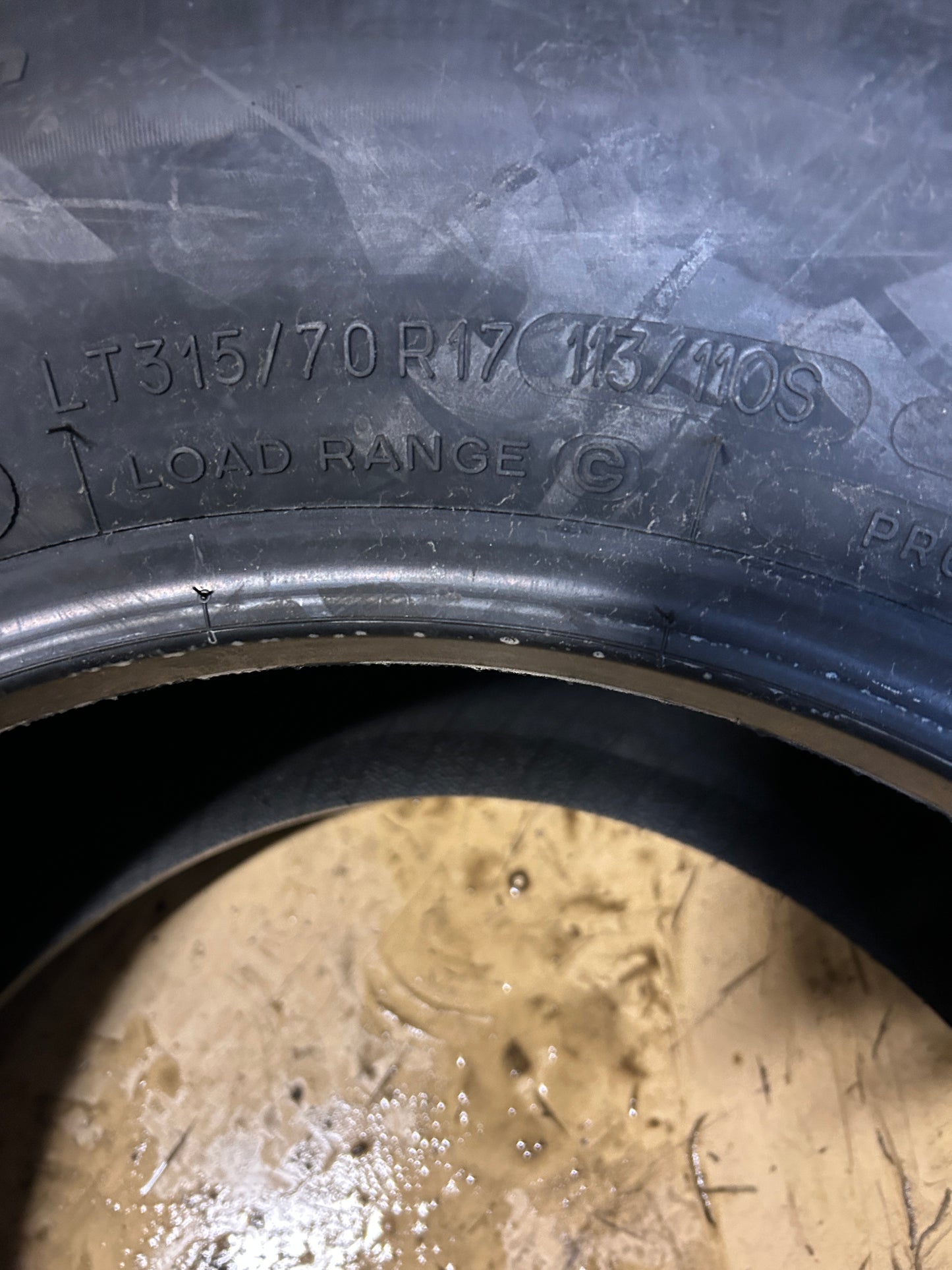 BFGOODRICH ALL-TERRAIN T/A KO2 BSW LT 315 70 17 113/110S 6PLY TIRE 08884