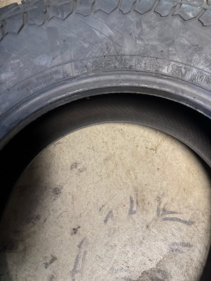 NOS VREDESTEIN PINZA AT BSW P 245 75 16 115T XL ALL TERRAIN TIRE 8714692923920