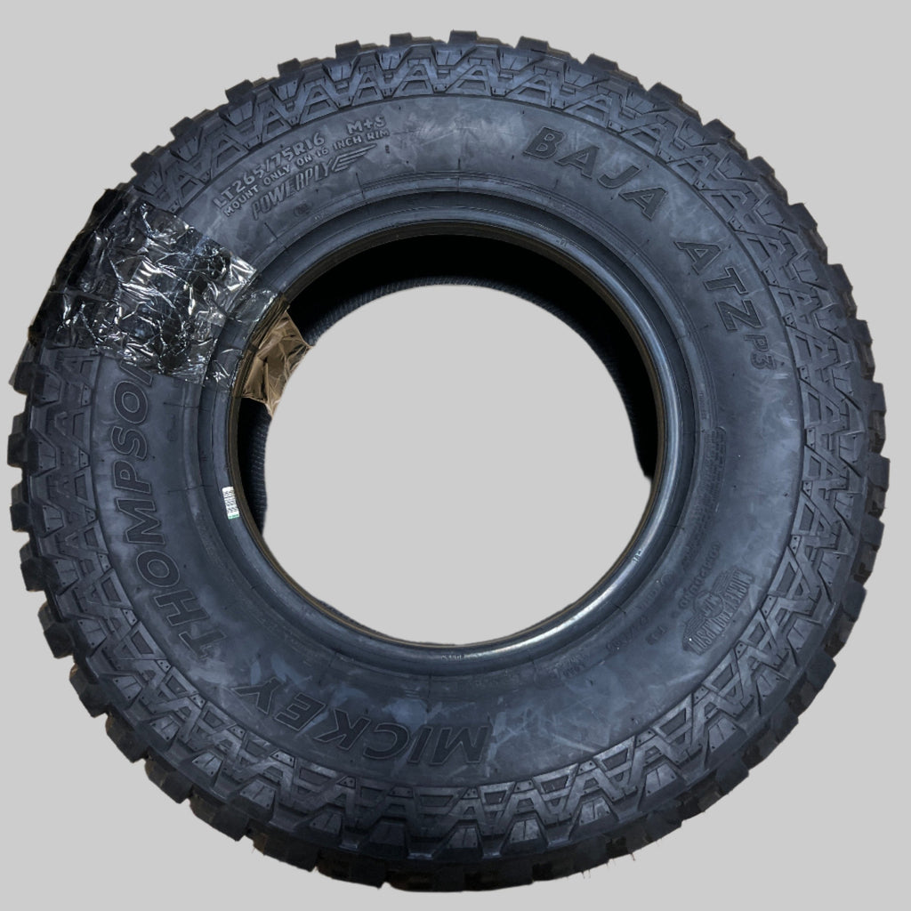 MICKEY THOMPSON BAJA ATZ P3 LT 265 75 16 123/120Q LRE ALL TERRAIN TIRE 90000001913