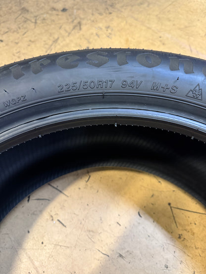 4 FIRESTONE WEATHERGRIP P 225 50 17 94V ALL WEATHER TIRE 011551