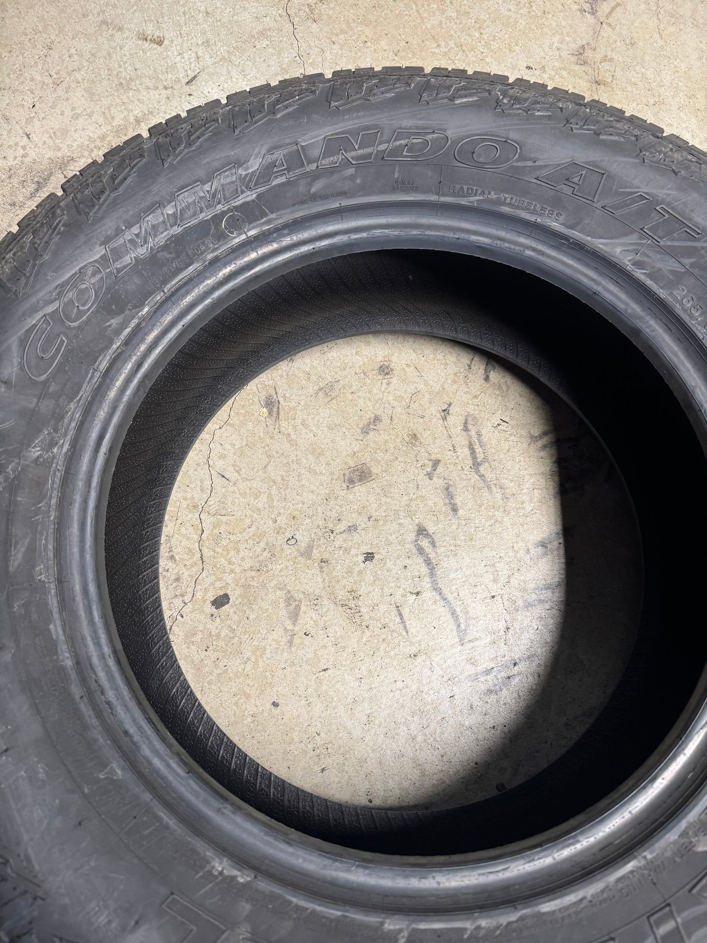 NATIONAL COMMANDO A/T BSW P 265 65 18 114T ALL TERRAIN TIRE 1328021549843