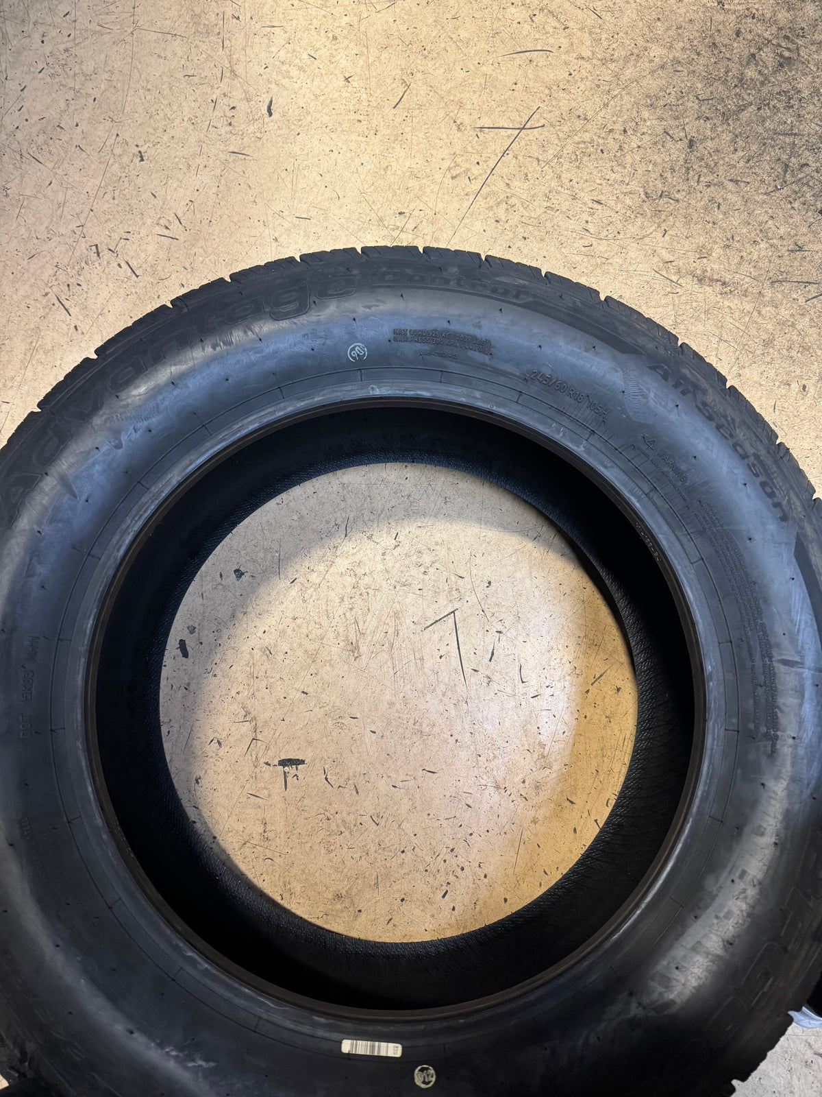 2 BFGOODRICH ADVANTAGE CONTROL BSW P 245 60 18 105H ALL SEASON TIRE 05048