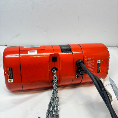 CM LODESTAR MODEL F 1/2-TON 16FPM 115V-1-60 10FT LIFT HEIGHT ELECTRIC CHAIN HOIST 2752NH-SH