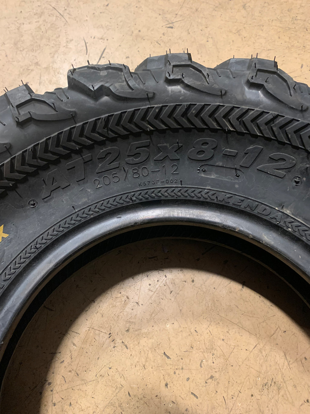 NOS KENDA BEAR CLAW EX BSW AT 25 8 12 6PLY ATV/UTV TIRE ‎25262049