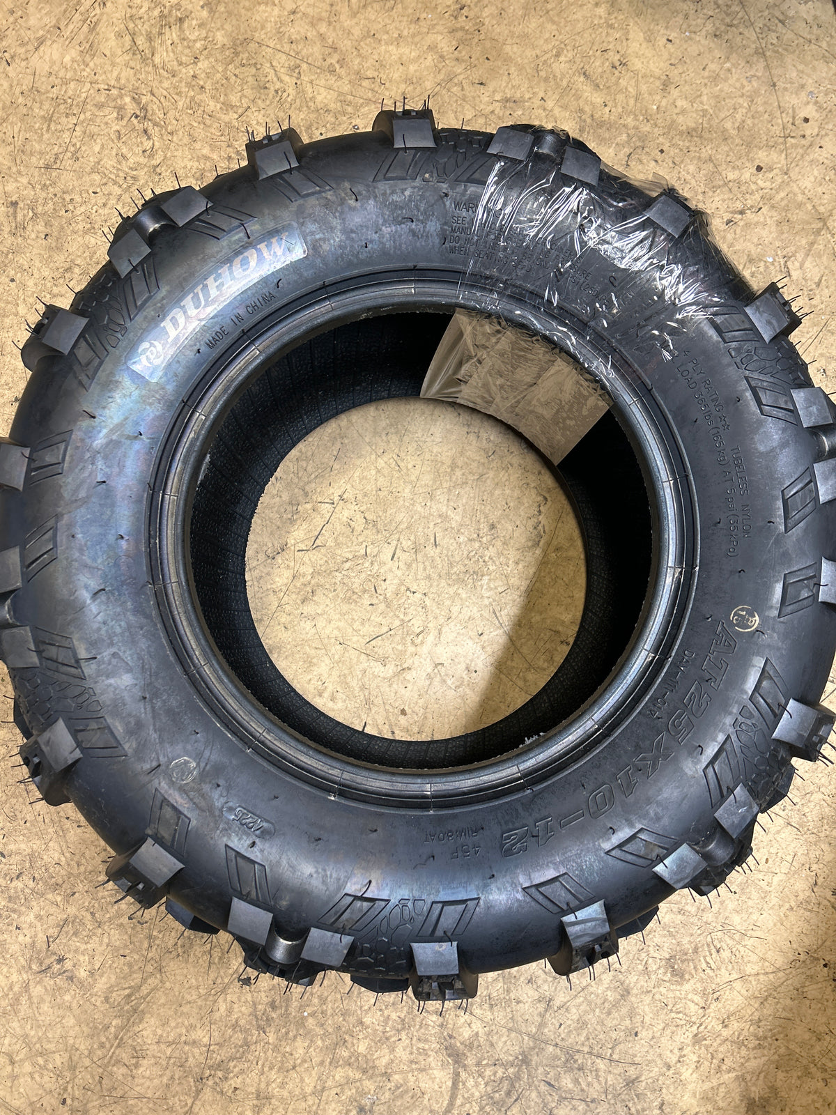 DUHOW BSW 25 10 12 45F 4PLY ATV/UTV TIRE D251012