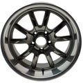RIDLER 650 WHEEL 18X9.5 5X120.65 GLOSS GREY W/ POLISHED LIP 0MM 650-8961G