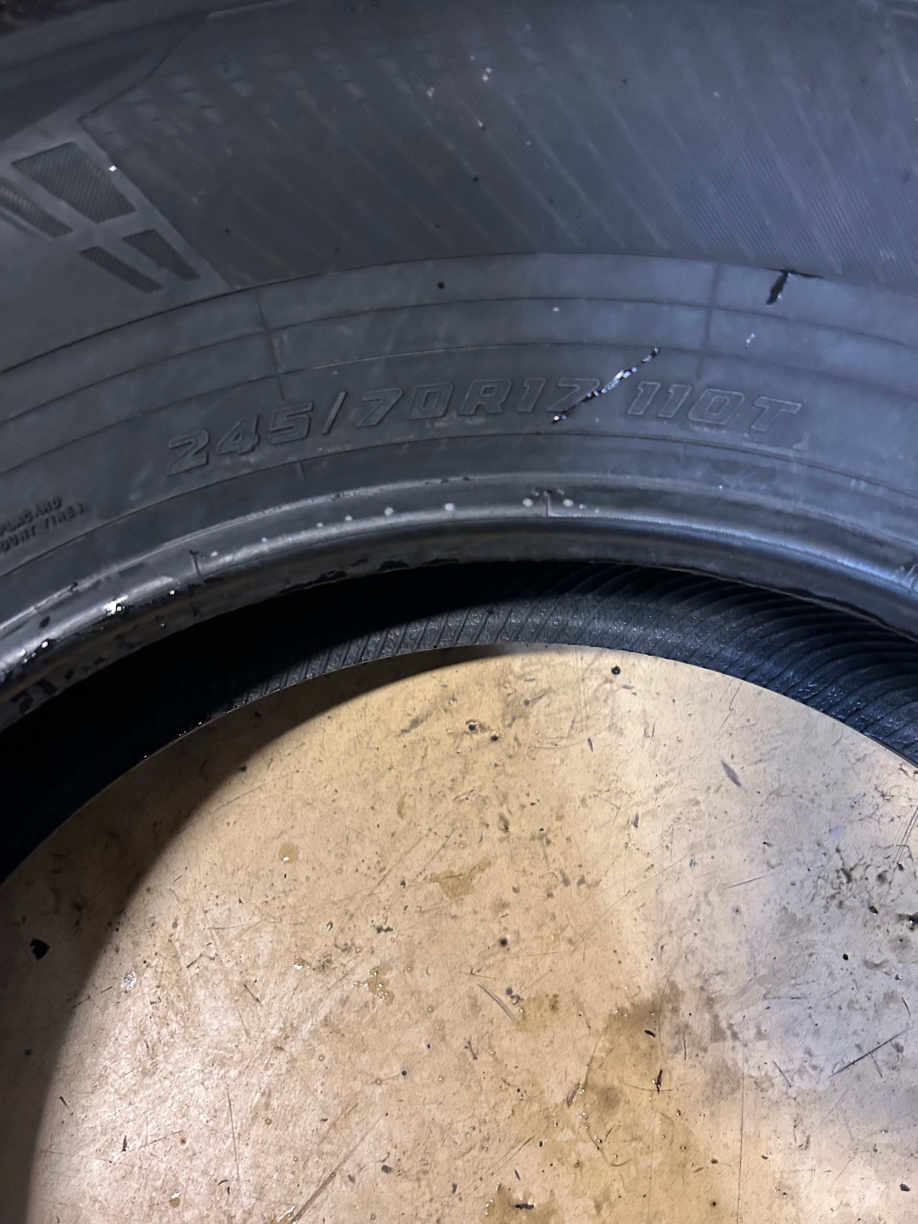 4 YOKOHAMA GEOLANDAR X-CV G057 BSW P 245 70 17 110T ALL SEASON TIRE 110193440