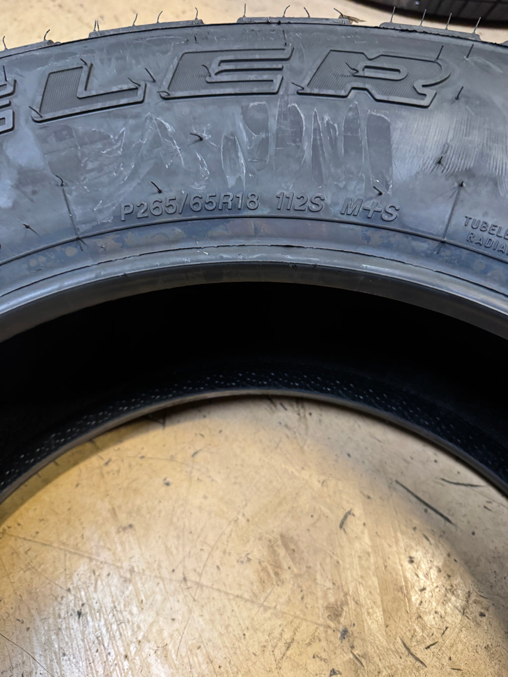 2 BRIDGESTONE DUELER A/T RH-S BSW P 265 65 18 112S ALL TERRAIN TIRE 054018