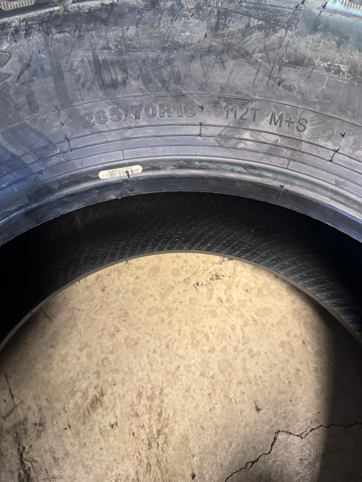 NOS MILESTAR PATAGONIA A/TR BSW P 265 70 16 112T ALL TERRAIN TIRE 24272016