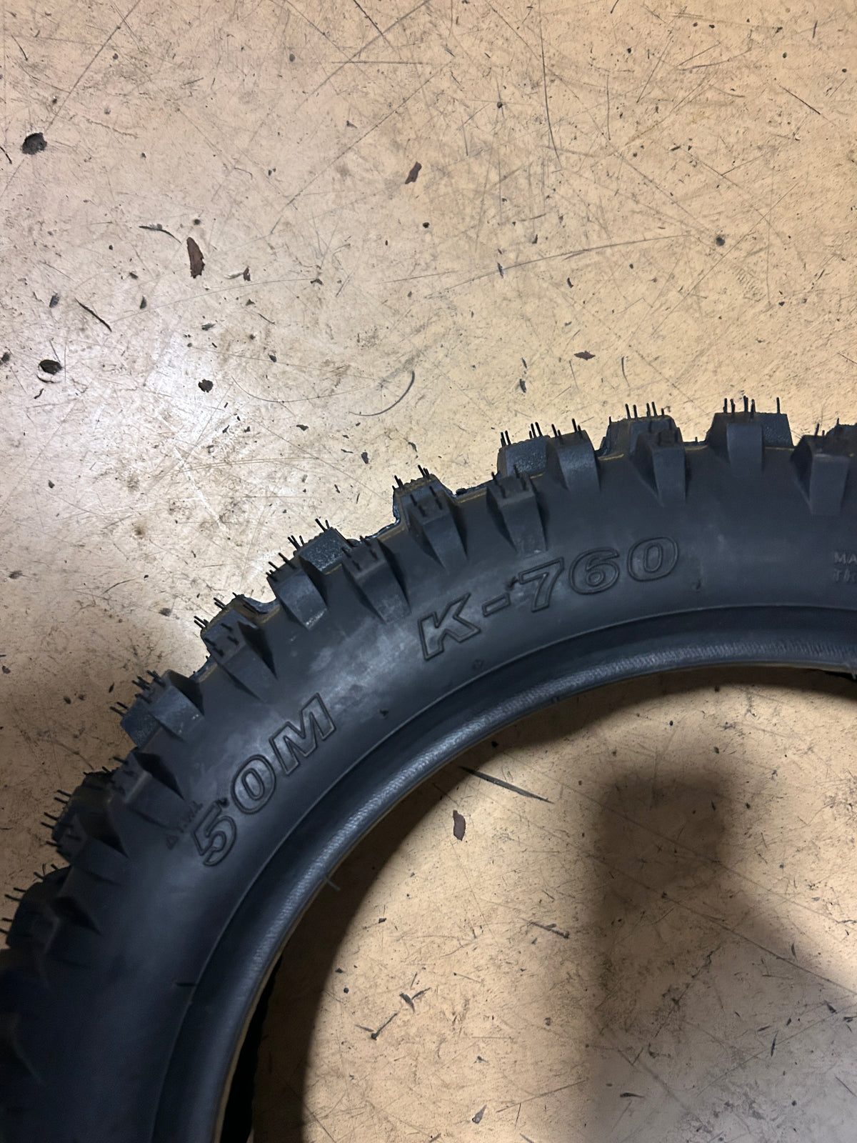 KENDA K-760 TRAK MASTER BSW 80 100 12 50M REAR DIRT BIKE TIRE 047601203C0