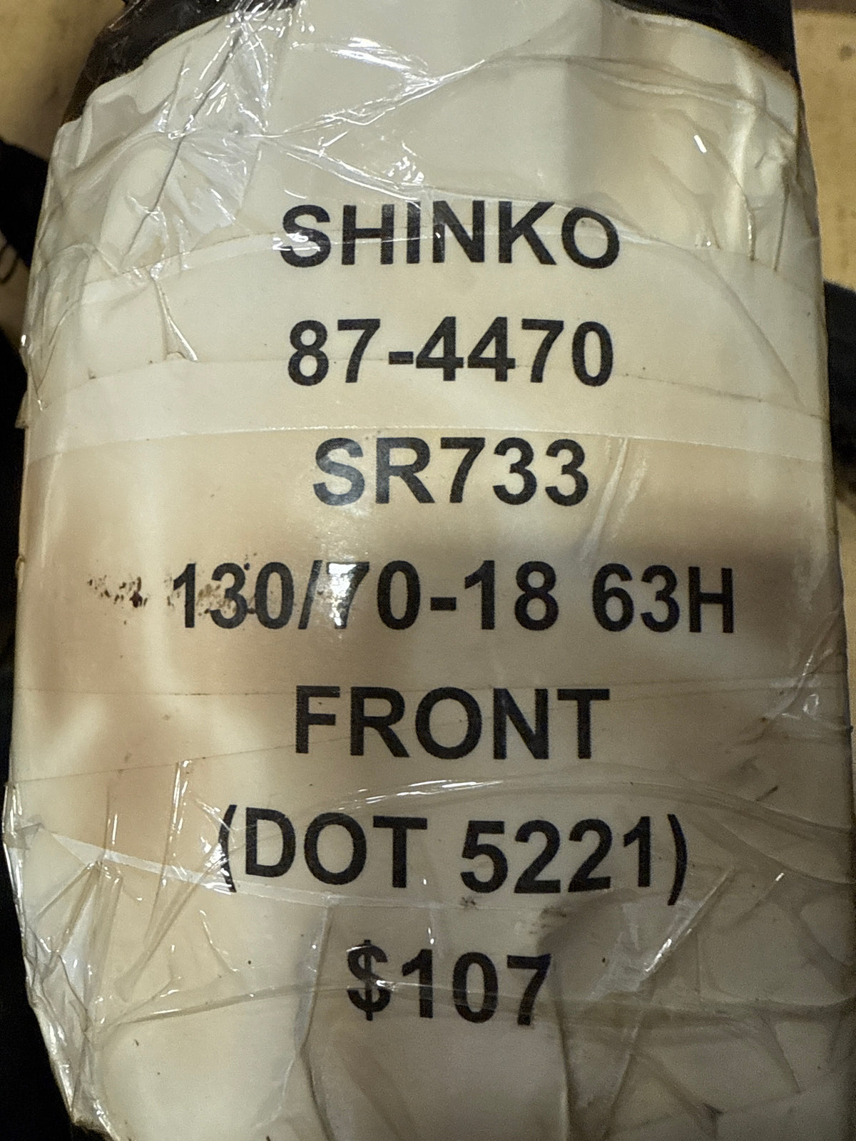 SHINKO SR733 130 70 18 63H FRONT MOTORCYCLE TIRE 87-4470