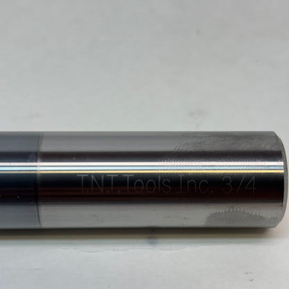 TNT TOOLS INC CARBUDE 4 FLUT END MILL 3/4" X 1-1/2" X4" GENC0034-4