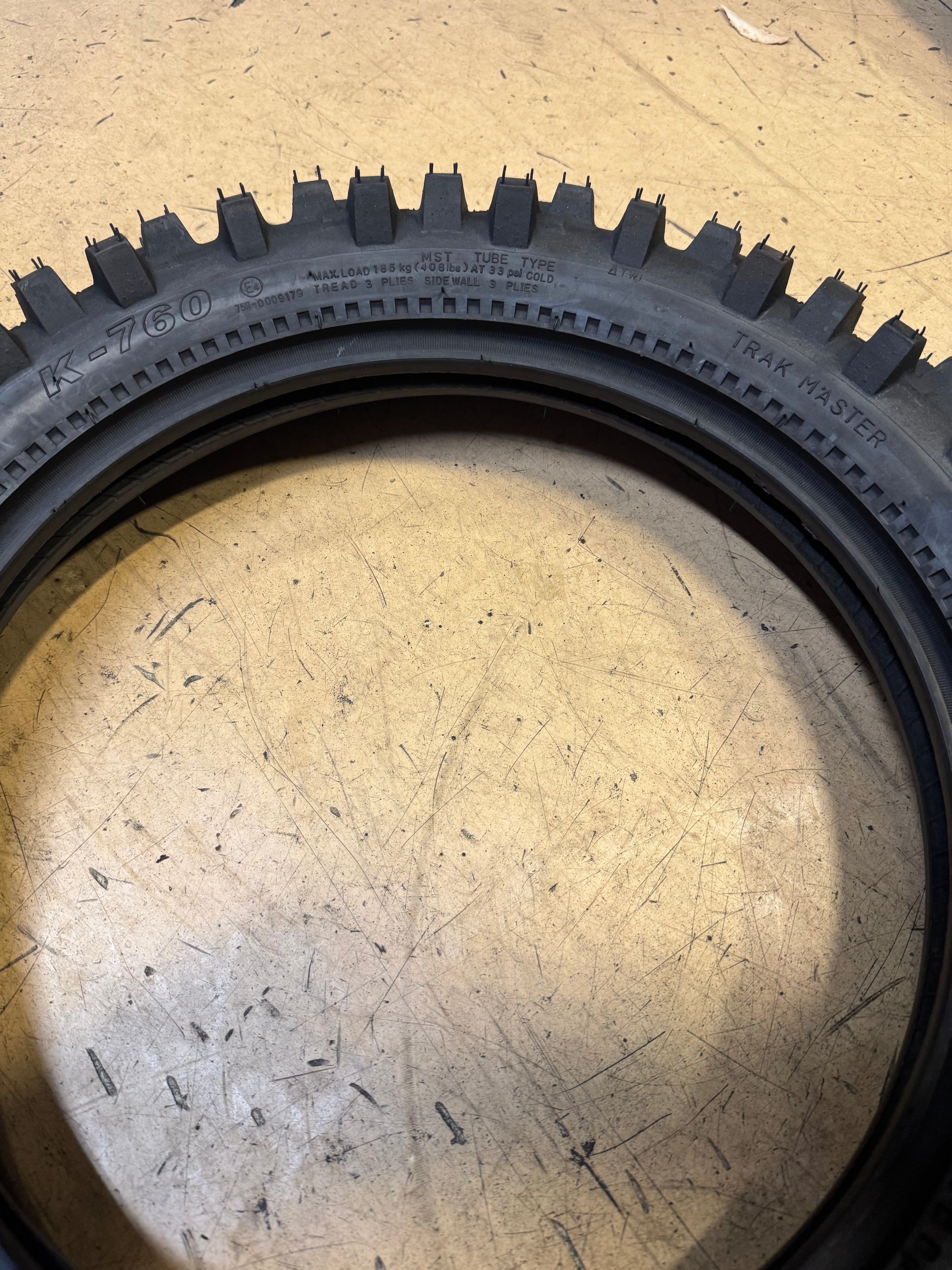 KENDA K-760 TRAK MASTER BSW  90 100 14 49M REAR MOTORCYCLE TIRE KEN559