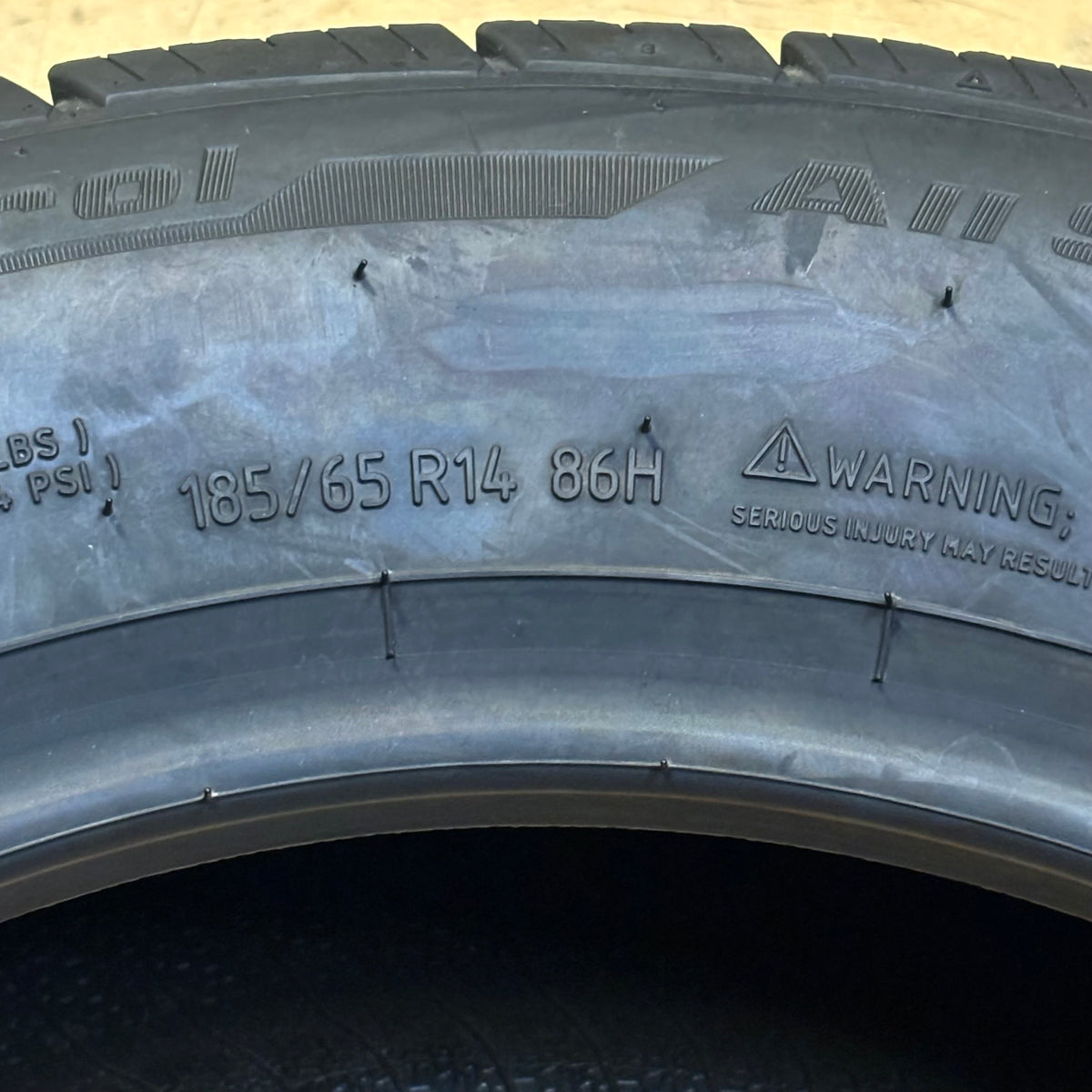 BFGOODRICH ADVANTAGE CONTROL P 185 65 14 86H SL ALL SEASON TIRE 06015