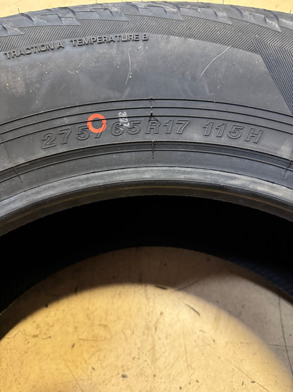 NOS YOKOHAMA GEOLANDAR A/T G015 BSW P 275 65 17 115H ALL TERRAIN TIRE 110101579