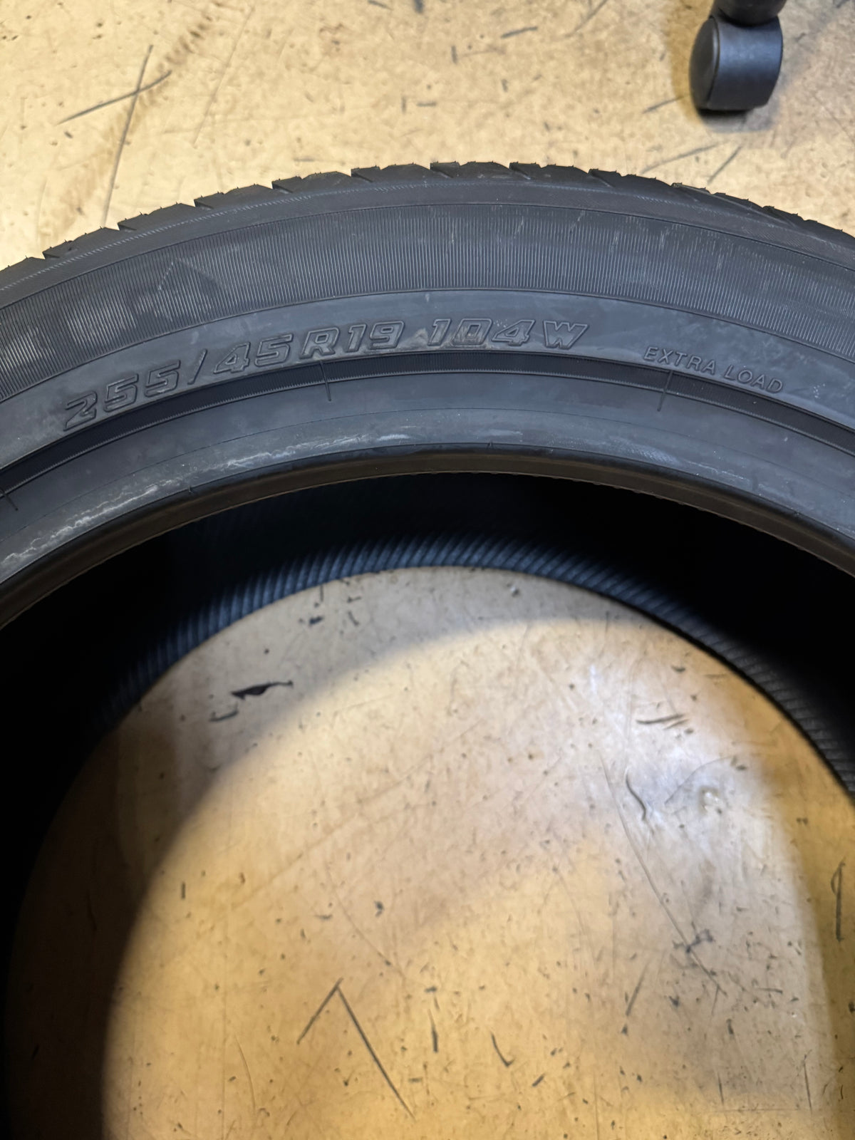 YOKOHAMA ADVAN SPORT A/S PLUS BSW P 255 45 19 104W XL UHP ALL SEASON TIRE 110140656