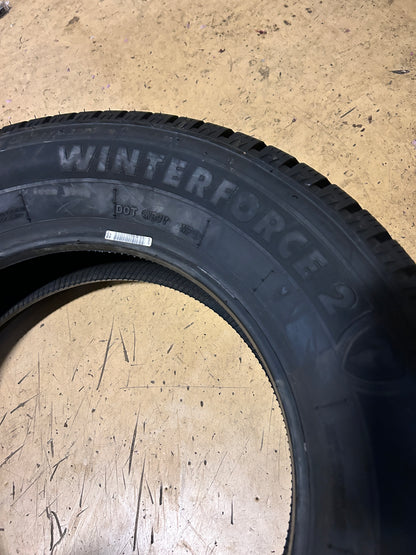 2 NOS FIRESTONE WINTERFORCE 2 BSW P 205 65 15 94S WINTER TIRE 148929