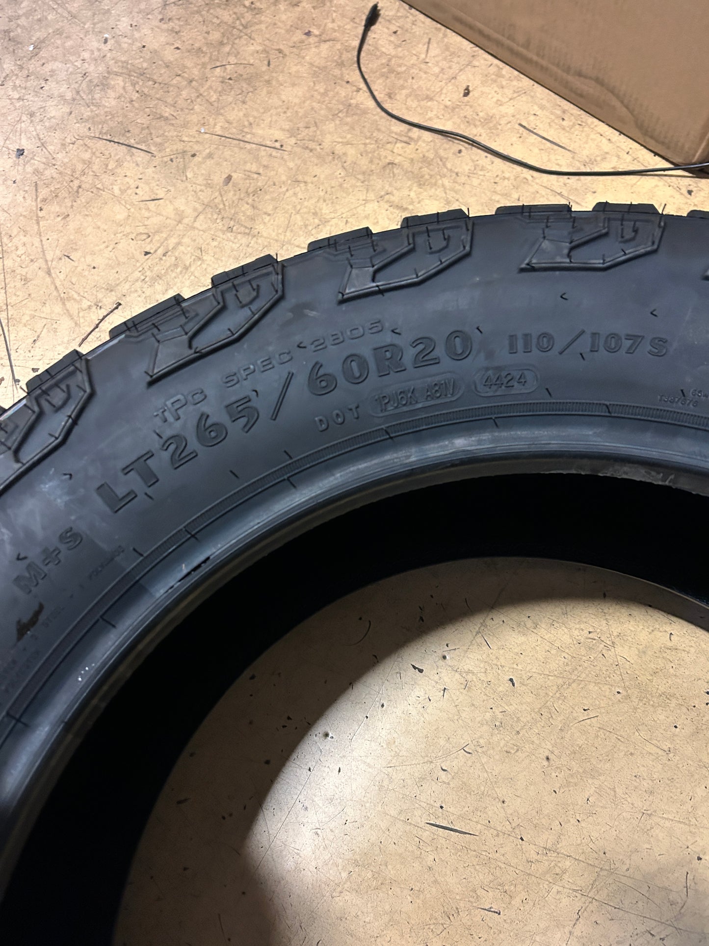 GOODYEAR WRANGLER TERRITORY MT BSW LT 265 60 20 110S 6PLY MUD TIRE 796265833
